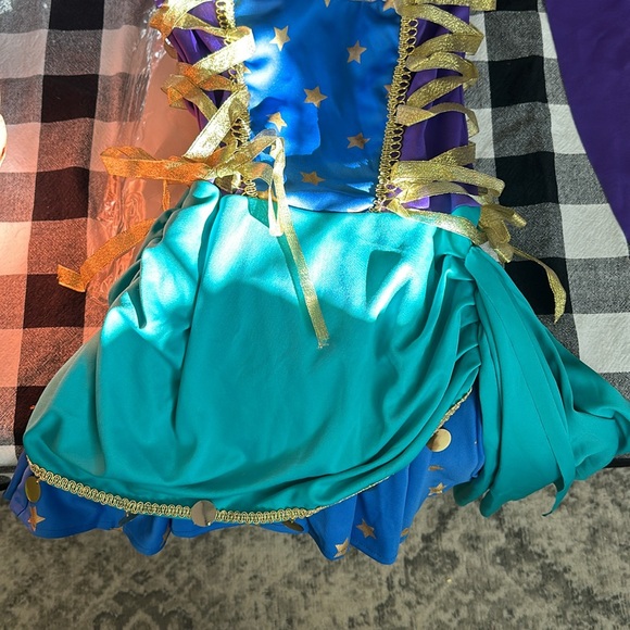 Gypsy Princess 2 Pc Costume Dress and Headscarf Jr Small Teen Small - Picture 7 of 8